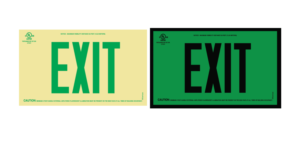 Everlux Photoluminescent Safety Signage Exit Sign